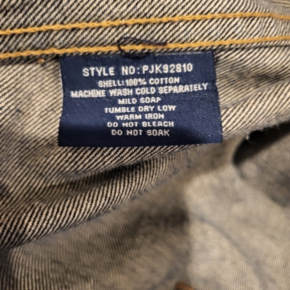 Vintage 90s Y2K Phat Farm Denim Blue Jean Button Up Jacket 3XL - Picture 4 of 9